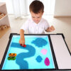 Mesa infantil branca montessori com