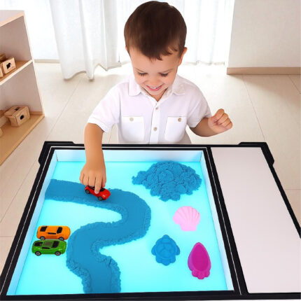 Mesa infantil branca montessori com