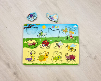 Puzzle de encaixar educativo "Mundo dos Insetos",  30x22