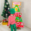 Árvore de Natal interativa para aprendizagem e desenvolvimento motor com atividades sensoriais infantis.