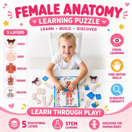 Puzzle Anatomia do Corpo Humano Feminino
