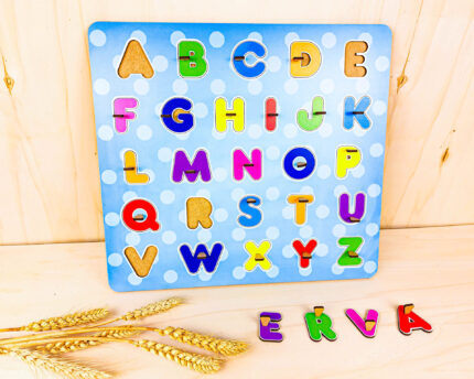 Puzzles de madeira Abecedário, alfabeto para crianças