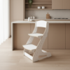 cadeira evolutiva Montessori infantil ajustável com apoio para os pés e design ergonómico