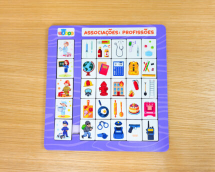 Jogo Montessori de Profissões – Associação de Elementos e Atividades
