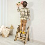 Torre de Aprendizagem Montessori Dobrável em Madeira, Escadote – Resistente e Familiar – DannyFunny Torre de Aprendizagem Montessori Dobrável em Madeira, Escadote – Resistente e Familiar – DannyFunny Image