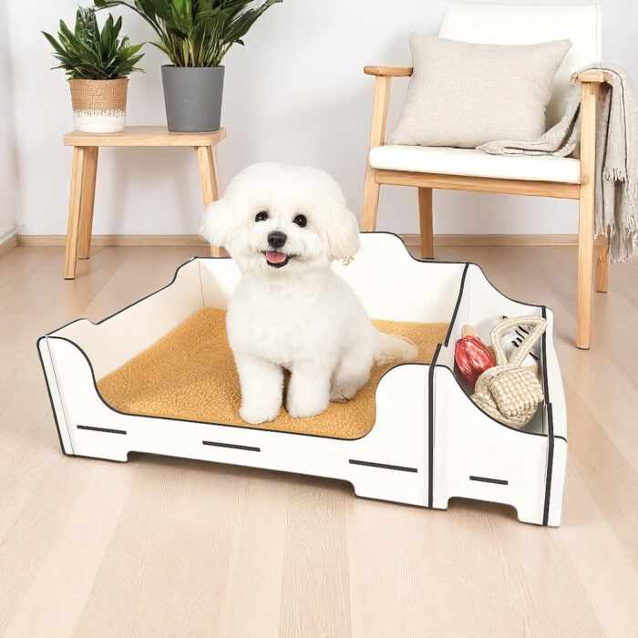 Cama Pet Personalizada em MDF para Cães e Gatos